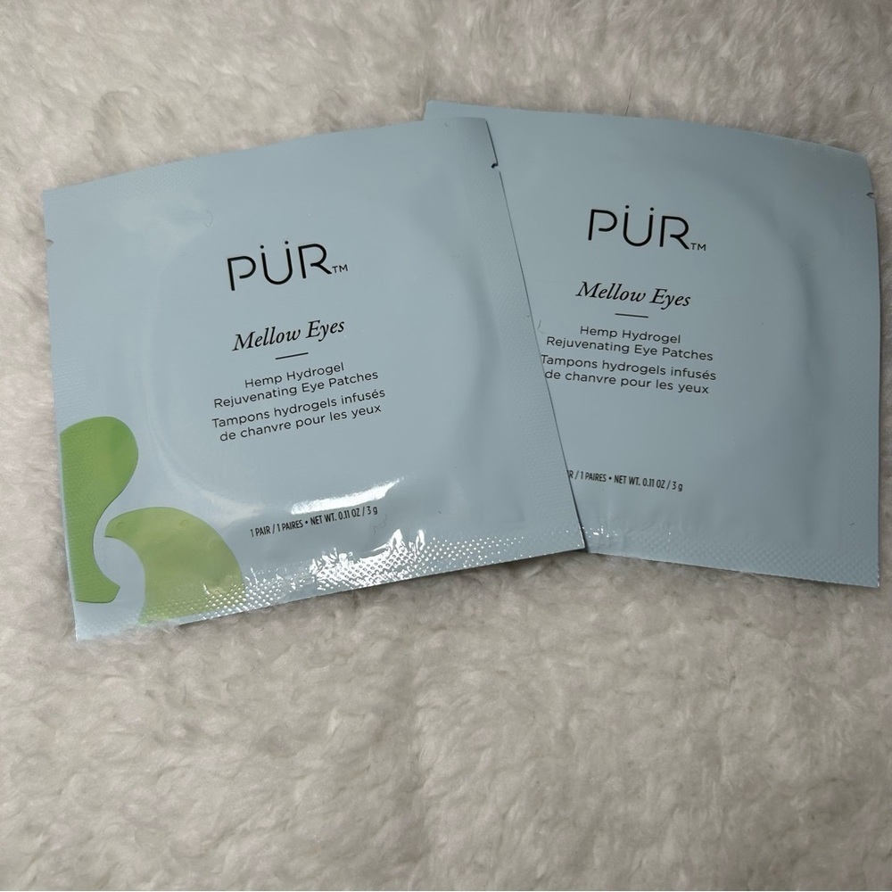 PÜR, Mellow Eyes Hemp Hydrogel Rejuvenating Eye Patches 2 Pack NEW